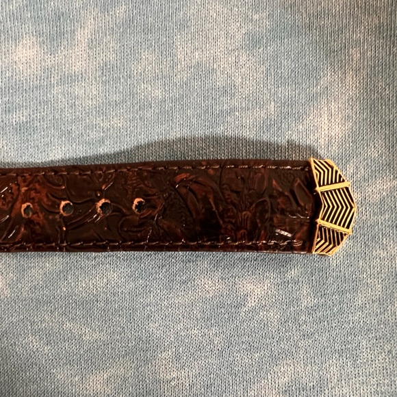 Studio Barse Gemstone Bronze and Leather Buckle Bracelet - Picture 4 of 8